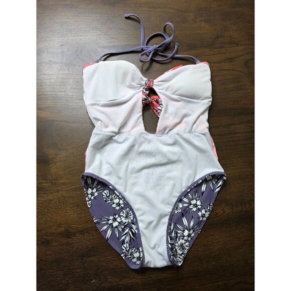 Womens Floral Two-Piece Halter Swimsuit By Ninety Six Degrees - Size M - Picture 12 of 12